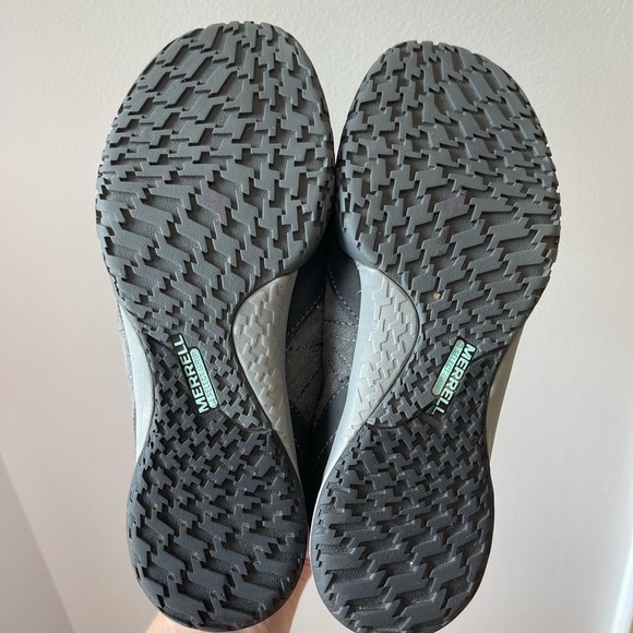 Merrell Granite gray suede Albany Lace Trail performance outdoor hiking size 7.5 - Picture 15 of 17